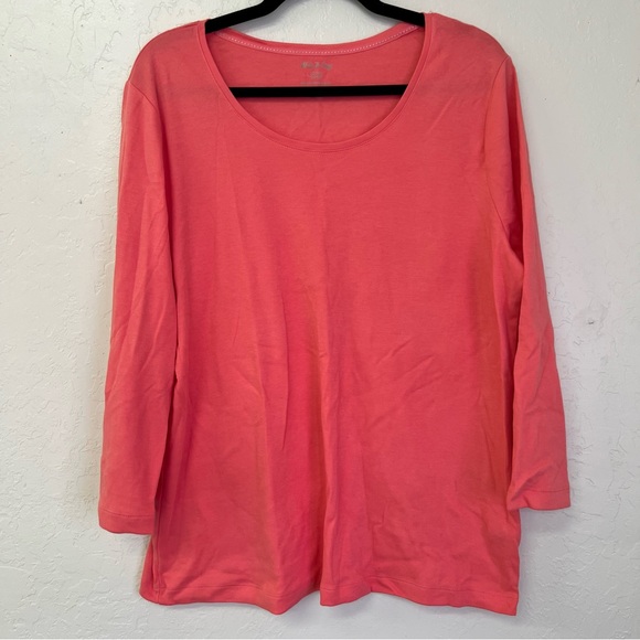Faded Glory‎ 100% Cotton Roundneck Coral Tee Sz XL EUC - Picture 1 of 5